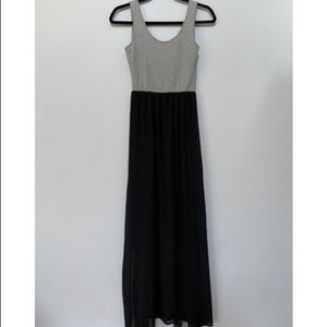 H&M Maxi Dress (Black and Gray)